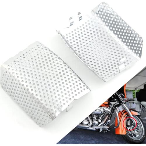 Motorcycle Front Brake Caliper Cover For Harley Touring 2008-2019 V-Rod 2006-2019 Chrome Protection Guard Cover