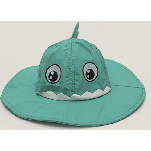 Summer Hat Baby Beach Bucket Hats Big Brim With String Sun Protection Breathable Animal Holiday Swimming Accessory For Boy Girl
