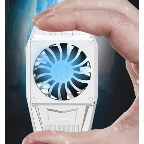 Mobile Phone Cooler Handheld Radiator Grip Support Phone Cooling Fan Holder Heatsink Stand For Gaming Live Broadcast