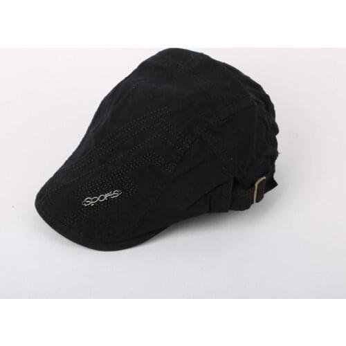 Spring and Summer Mens Beret Letter Embroidery Outdoor Travel Leisure Wild Sun Hat Fashion Avant-garde Hat