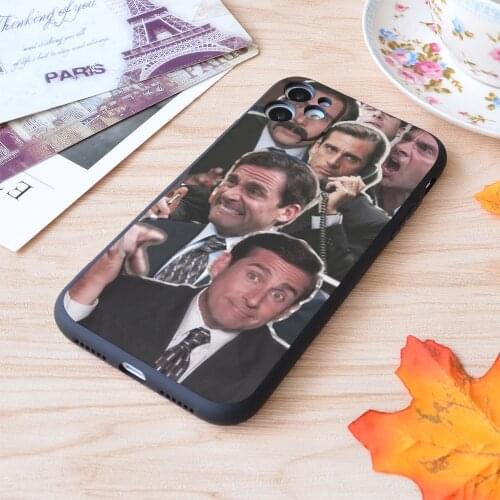 For iPhone The Office Michael Scott Steve Carell Print Soft Matt Apple iPhone Case