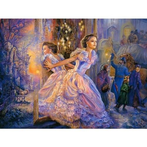 Princess Elves Handmade Needlework Sets For Embroidery kits DIY Cross Stitch Kits Crafts 14CT Unprinted Home Decor wall Arts