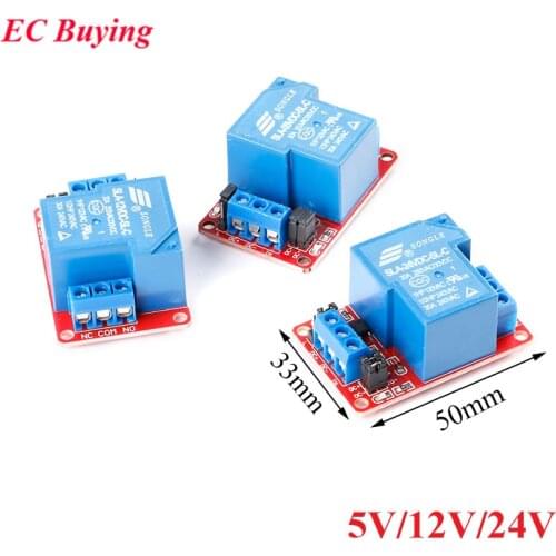 1 Channel Way DC 5V 12V 24V 30A High Power Relay Module With Optocoupler Isolation H/L Level Triger for Arduino