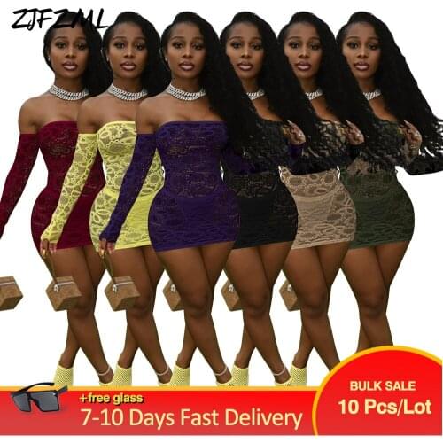 Bulk Items Wholesale Lots Women Mini Dresses Vintage Mesh See Through Night Clubwear Party Dress Retro Vestido with Underpant