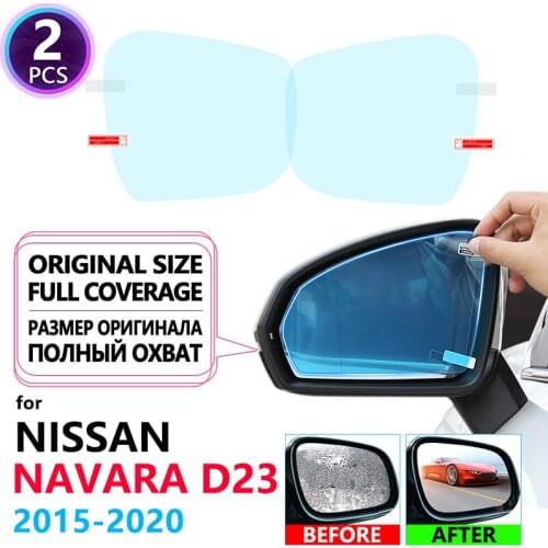 Full Cover Anti Fog Film Rainproof Rearview Mirror for Nissan Navara NP300 D23 2015~2020 Films Accessories 2016 2017 2018 2019