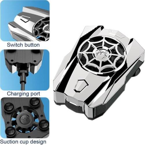 P11Portable Air-cooled Mobile Phone Cooling Fan Mini Ultra-quiet Gaming Cooler Rechargeable Phone Handle Radiator