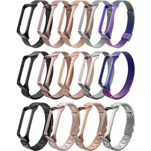 Strap For Samsung Galaxy Fit2 Magnetic Watch Band Bracelet Wrist Strap Replacement Metal Stainless Steel Strap For Sm-r220