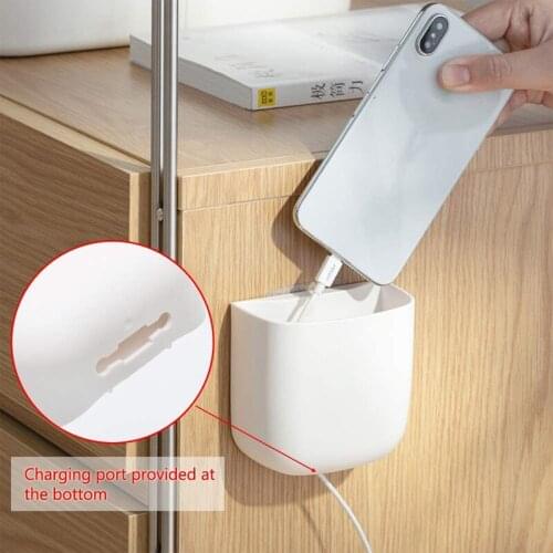 Wall Mounted Remote Control Storage Organizer Case For Air Conditioner TV Mobile Phone Plug Holder Stand Rack Storage Box