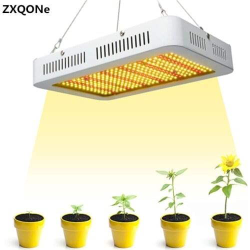 Led Grow Light 1000W Quantum Plant Grow Light With 350 pcs Epistar chip Full spectrum UV/IR Fan For Indoor Hydroponics plant