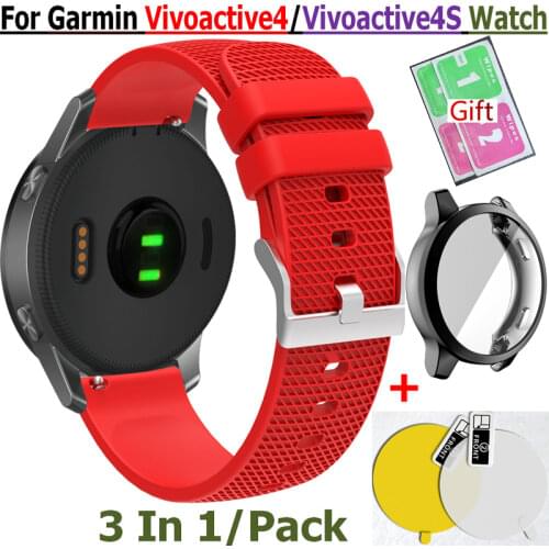 For Garmin Venu 2/vivoactive4/vivoactive3/Forerunner 245 645 Smart Bracelet Band Silicone Strap For Samsung galaxy watch4 Wrist