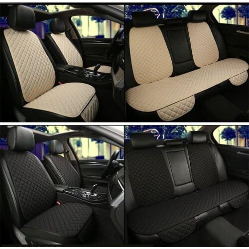 Car Seat Cover Auto Seat Protector Universal For Car Rear Seat Covers flax Car Seat Cushion Accessories Car Set Protector