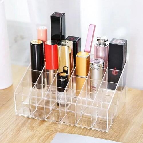 WBBOOMING Acrylic Makeup Organizer Storage Box Cosmetic Box Lipstick Jewelry Box Case Holder Display Stand Storage Tools