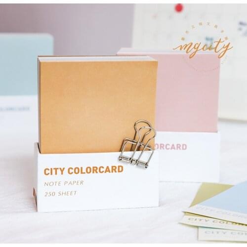 Yoofun 250 sheets Cute colors Note paper Memo pad Decorative ins style Stationary Office Supplies Bullet Journaling stationery