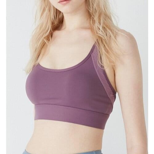 Womens Anti-shock Running Anti-droop Fitness Wear Shockproof Cross Straps Vest Yoga Bra Gym Training Workout Femme Crop Tops