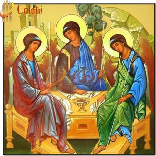 2021 round Diamond Painting Angel, jesus, religion Full square drill Rhinestone of Picture Diamond mosaic Christmas decoration