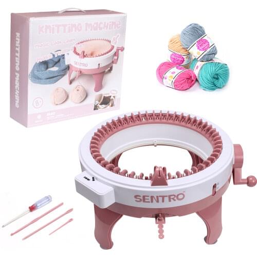 22/40/48needle Handmade Knitting Machine Cylinder Wool Loom Scarf Sweater Hat Socks Adult Children Lazy Artifact Christmas Gift