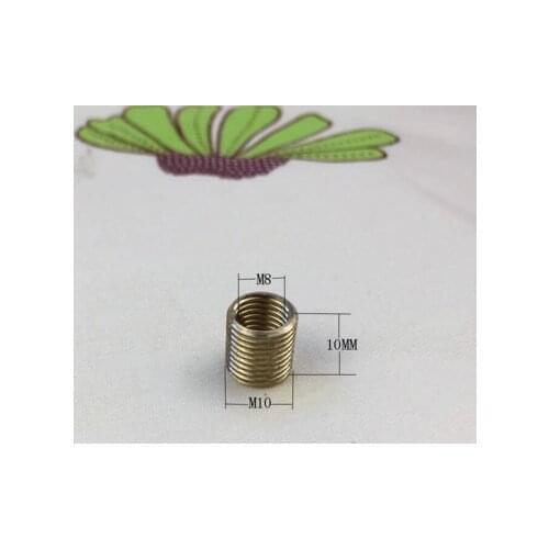 26pcs M8 inside M10 outside thread brass adapter head connecting pipe hollow tube lighting accessories connector