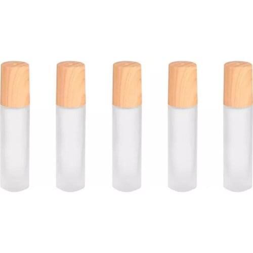 5pcs 10ml Empty Roller Bottles Glass Bottles Essential Oil Roller Bottles With Glass Roller Balls Lotion Bottles New Arrival Hot