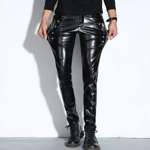 Mens Leather Pants Ao Mi Ke Rong China