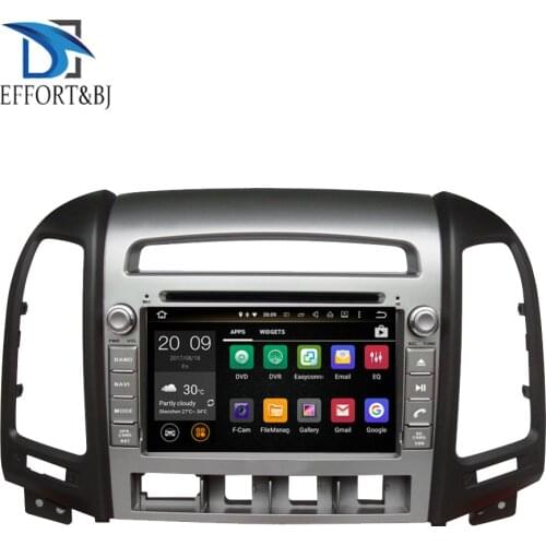 Android 9.0 Octa Core 4GB RAM Car DVD Player GPS Head Unit For HYUNDAI SANTA FE 2006-2012 4 holes Car Radio Stereo Multimedia