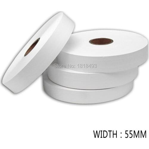 Free shipping wholesales width 55mm blank white nylon tape/customize clothing care labels/garment printed tags/tape printing