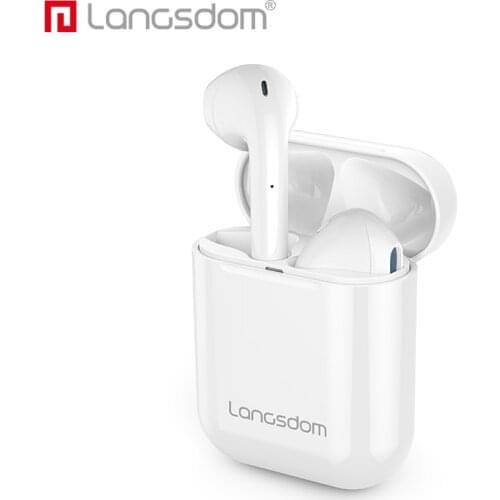 Wireless Earbuds Bt 5.0 Tws Earphones Bluetooth Earphone Sports Stereo Sound Handfree Earbuds With Charging Box Langsdom Lt25