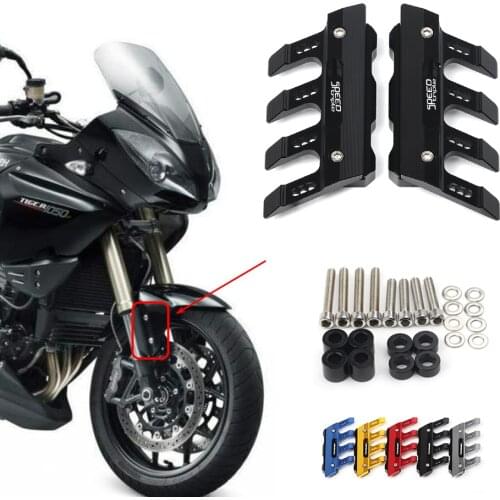 For TRIUMPH SPEED TRIPLE 1050/1050R Motorcycle Mudguard Front Fork Protector Guard Front Fender Anti-fall Slider Accessories