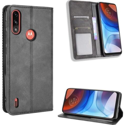 For Motorola Moto E7 Power Case Luxury Flip PU Leather Wallet Magnetic Adsorption Case For Moto E7Power E 7 MotoE7 Phone Bags