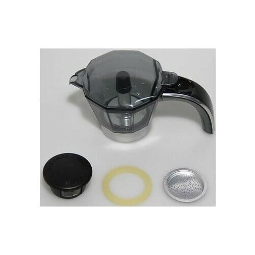 Delonghi carafe gasket filter barley 2 cups mocha Alicia Plus EMKP2 EMKP21.B