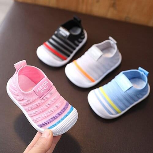 Baby Shoes Boy&Girl Baby Walking Infant Sneakers Non-Slip Soft Sole First Walking Breathable Mesh Shoes