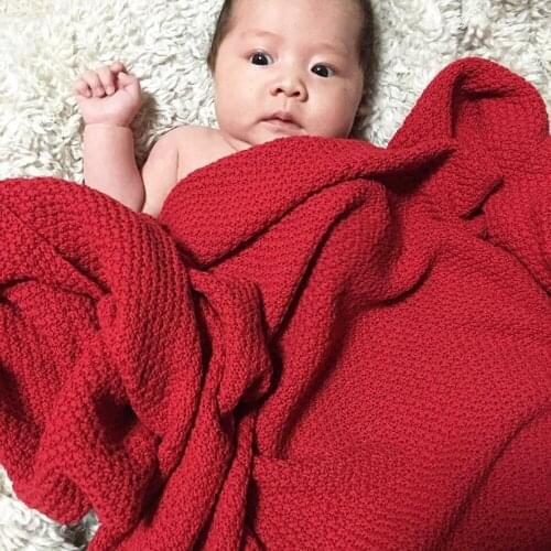 Newborn Baby knitting Blanket Infant Knitted Swaddle Wrap Blankets Infant Sleeping Bedding Bed Sofa Stroller Blanket For Baby