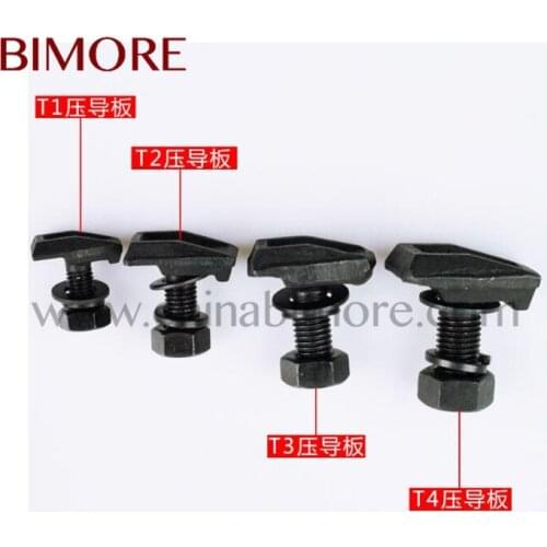 Elevator rail mounting clips T1