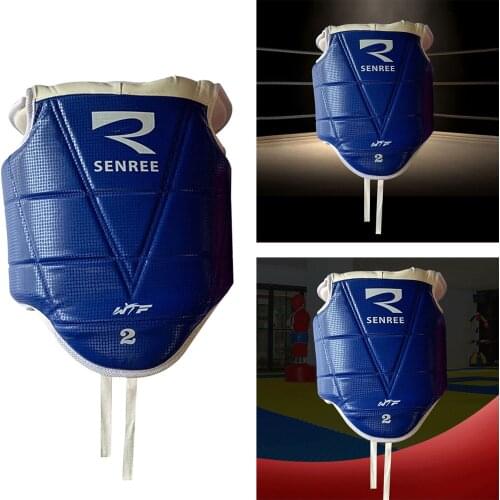 Chest Guard, Wesing Martial Arts Muay Thai Boxing Chest Protector MMA Sanda Chest Guard Pad