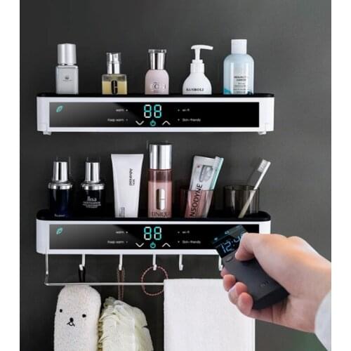 Wall-Mounted Bathroom Storage Rack Large Capacity Storage Shelves Detachable Towel Rack Kitchen Household Bathroom Accessories