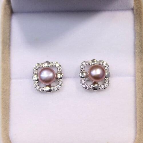 NEW ARRIVAL Stud Earrings Mountings Beautiful Earrings Findings Settings Jewelry Parts Fittings for Pearls Beads Stones Jade