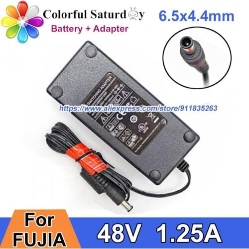 Genuine FJ-SW1801250F Switching Adapter Charger 48V 1.25A 6.5x4.4mm For FUJIA Laptop Power Supply 60W