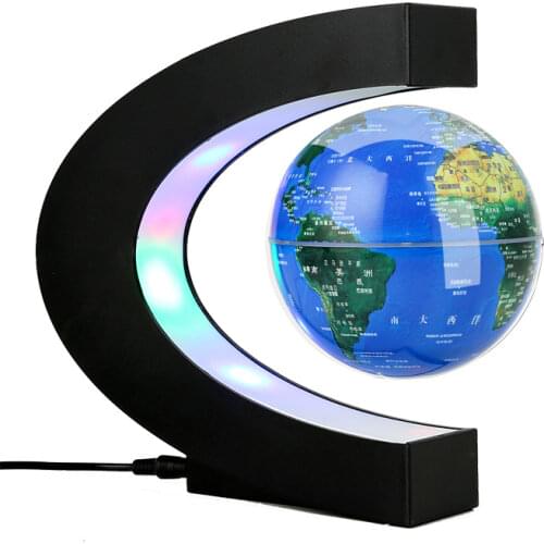 Floating Magnetic Levitation Globe LED World Map Electronic Antigravity Lamp Novelty Ball Light Home Decoration Birthday Gifts