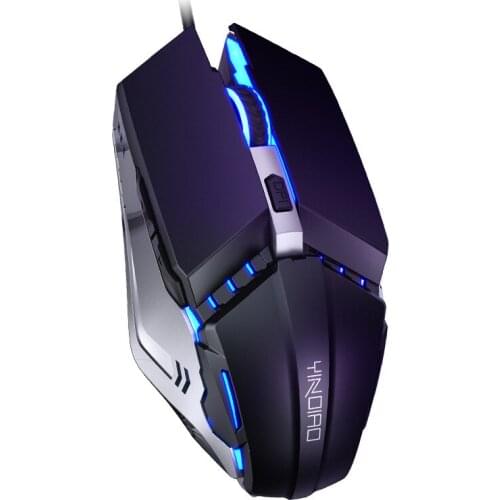 Wired Mute Mouse Gamer Mice 6Button Luminous USB Computer Mouse Gaming Mouse for Computer PC Laptop Gaming