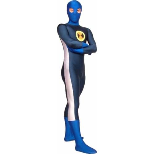 Lycra Spandex Zentai Megaman EXE Costume for Halloween and Cosplay Full Body Suit