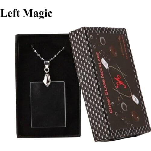 The Ghost Glass -Necklace Version Magic Tricks Close Up Illusion Card Pattern Appearing In Glass Gimmick Magic Trick Props Magic