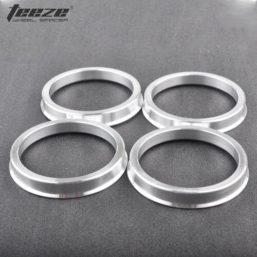 Teeze - Aluminum Wheel Accessories Car Styling Aluminum Spigot Rings 72.6 to 66.1 Center Hub Rings 4 pieces/set
