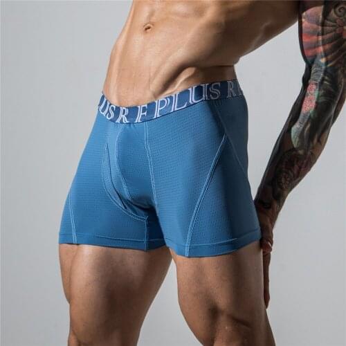 Mens Underwear Boxer Cotton Underpants Boxer Shorts Breathable Mesh Male Panties Shorts Underwear Solid Shorts Panties Hombre