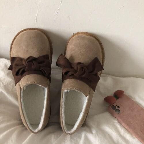 Winter Velvet Sweet Girls Female Kawaii Tea Party Japanese Cute Anime Lolita Shoes Women Harujuku Round Toe Feminine Platform