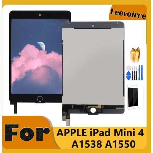 AAA+ Quality Tested LCD For iPad mini 4 Mini4 A1538 A1550 LCD Display Touch Screen Digitizer Glass Panel Assembly Replacement