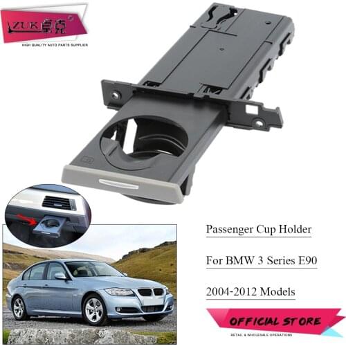 ZUK Auto Front Center Passenger Telescopic Cup Drink Holder Black Grey Beige For BMW 318 320 323 328 330 E90 E91 E92 2004-2012