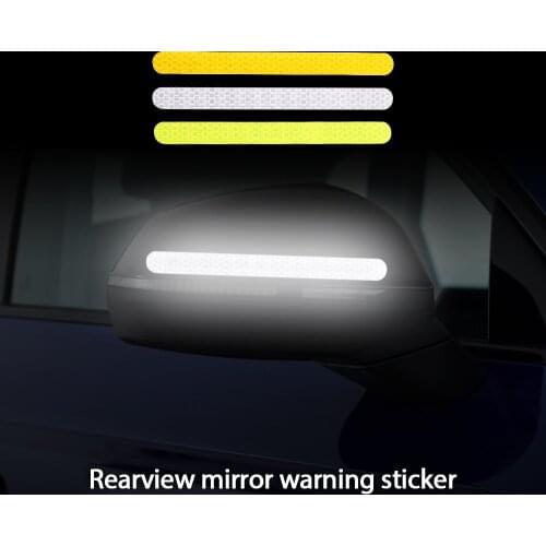 2Pcs Rearview Mirror Reflector Car Sticker Reflective Tape Reflectante Car Accessories Exterior Reflex Tape Reflective Strip