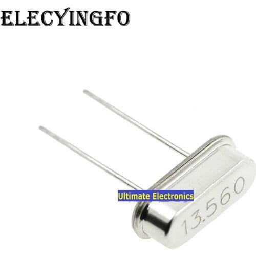 40pcs Passive crystal HC-49S 13.56MHZ 13.56M Crystalline DIP 2feet
