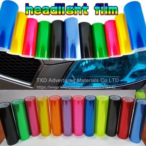 40CMX10M/Roll AutoGlossy Car head light Smoke Fog Light styling Car Head Light Taillight Sticker Vinyl Film by free shipping