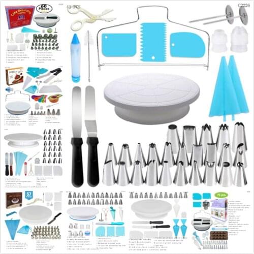 41 Pcs Pastry Cake Decorating Tools Cream Bag Confectionery Dessert Nozzles Converter Cupcake Stainless Icing Baking Tips