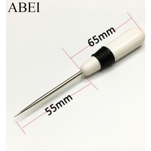 5pcs/lot Quality Plastic Handle Awl DIY Leather Hole Puncher Handmade Shoes Stitching Drill Tools Supplier